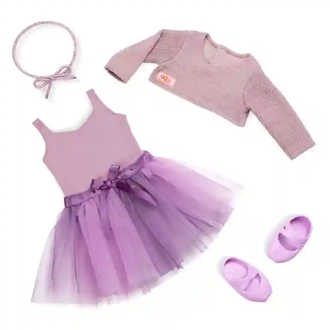 BTT Papusa Savanna in ballet tutu violet, cod 50258