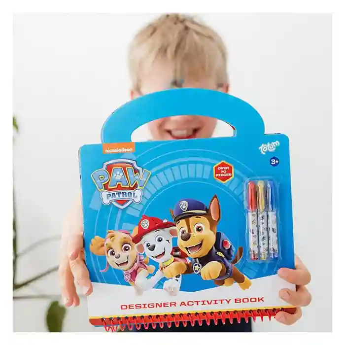 Paw Patrol Set creativ, cu șabloane, autocolante, foi de joc, pixuri gel