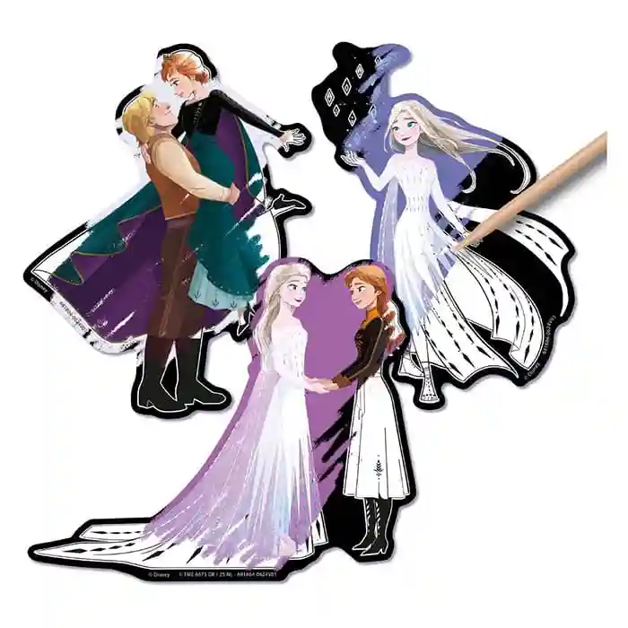 Frozen Stickere scratching 5 buc + stilou
