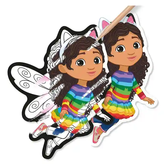 Gabbys Dollhouse Magneti scratching 10 buc + stilou + 10 benzi magnetice