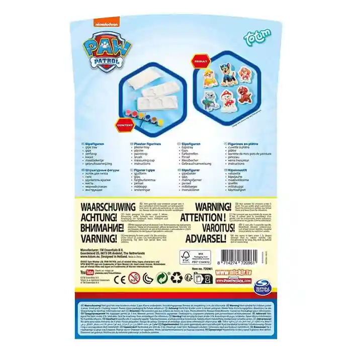 Paw Patrol Set creativ, turnare și pictură figurine din ipsos