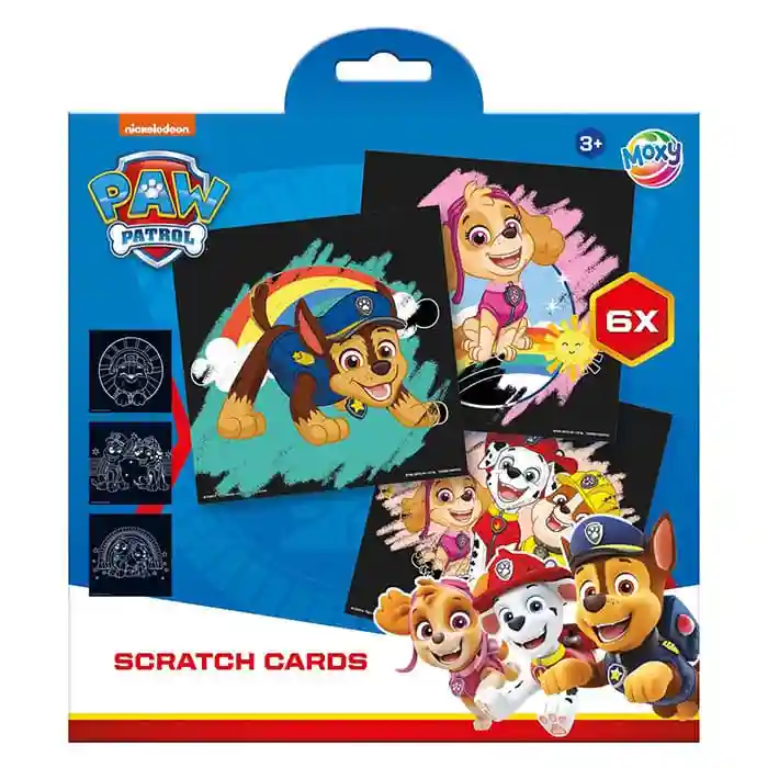 Paw Patrol 6 carduri scratching 19,5×19,5 cm
