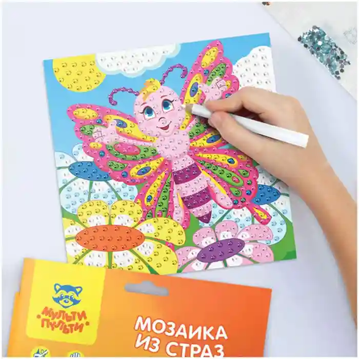 Mozaic din strasuri Multi-Pulti "Fluture"