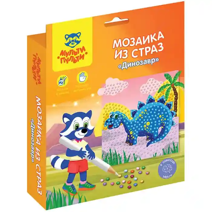 Mozaic din strasuri "Dinozaur" de la Multi-Pulti