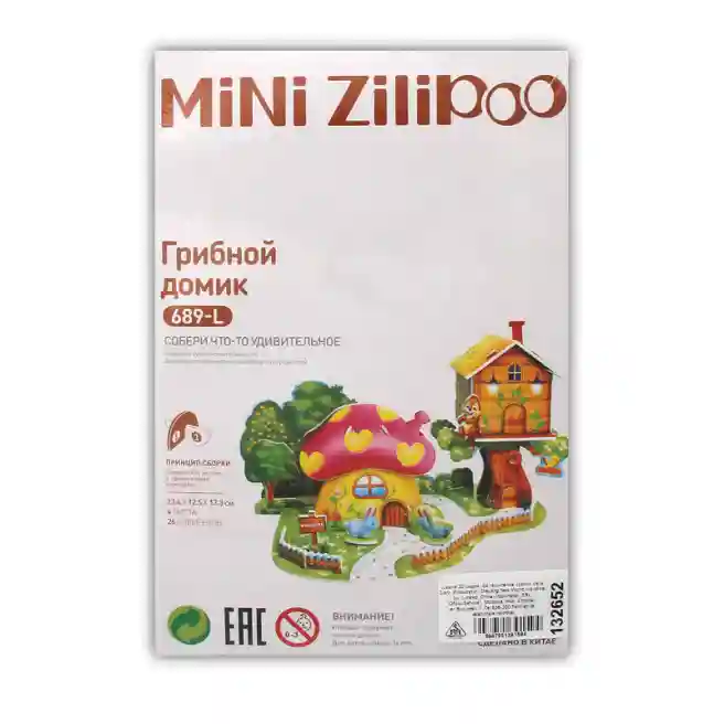 3D-puzzle Zilipoo "Mushroom House", cod 132651