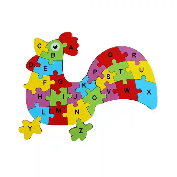 Puzzle din lemn "Cocoș", cod 61637