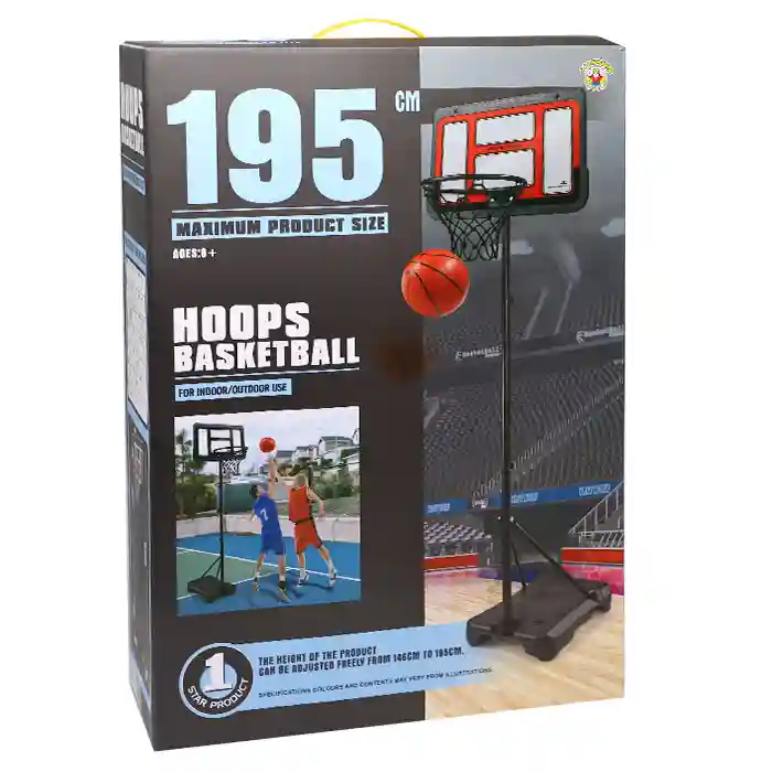 Stand de baschet cu pompă și minge, cod 852002