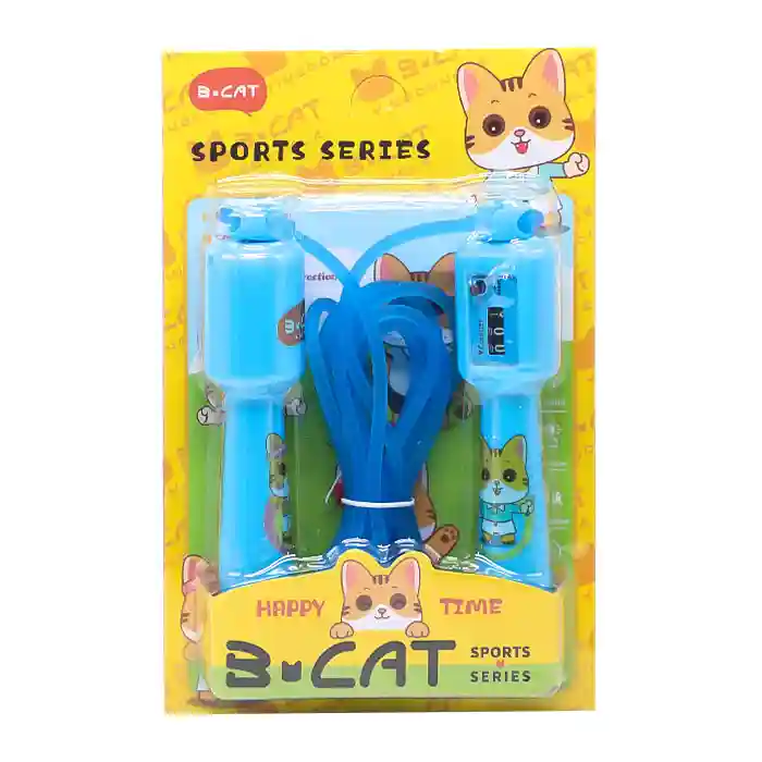 Coardă de sărit inteligentă cu contor digital, albastră, cod 851025