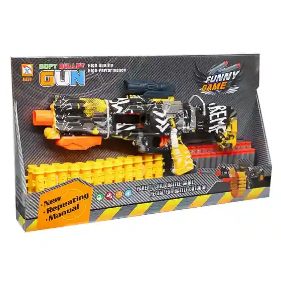 Blaster cu gloanțe moi și magazin galben, cod 852031