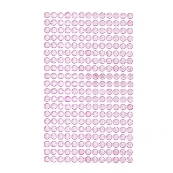 Самоклеящиеся кристалы 6mm, 260 шт. light pink