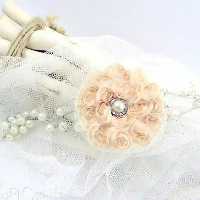 Perle de decor 8mm 40gr. alb