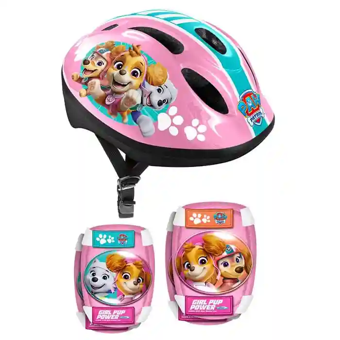 STM Набор PAW PATROL PINK (шлем + налокотники и наколенники), код 61423