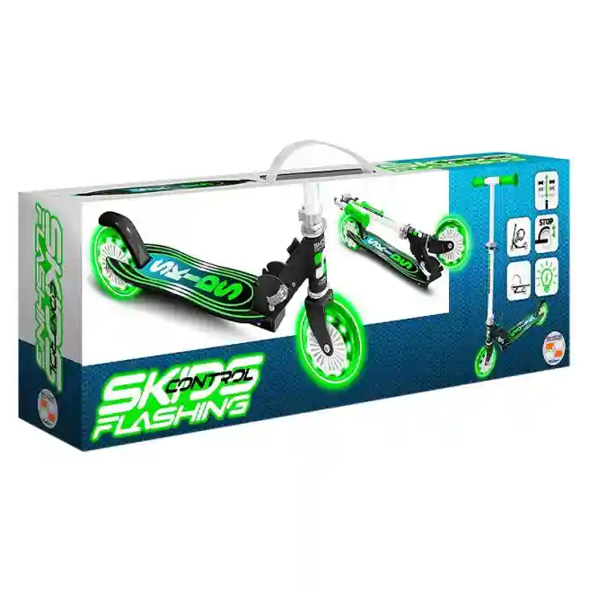 Самокат двухколесный SKIDS с подсветкой, код 49608