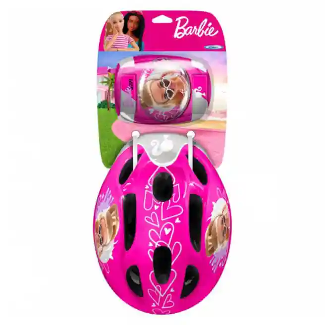 Set BARBIE (cască + coatiere și genunchiere), cod 49603