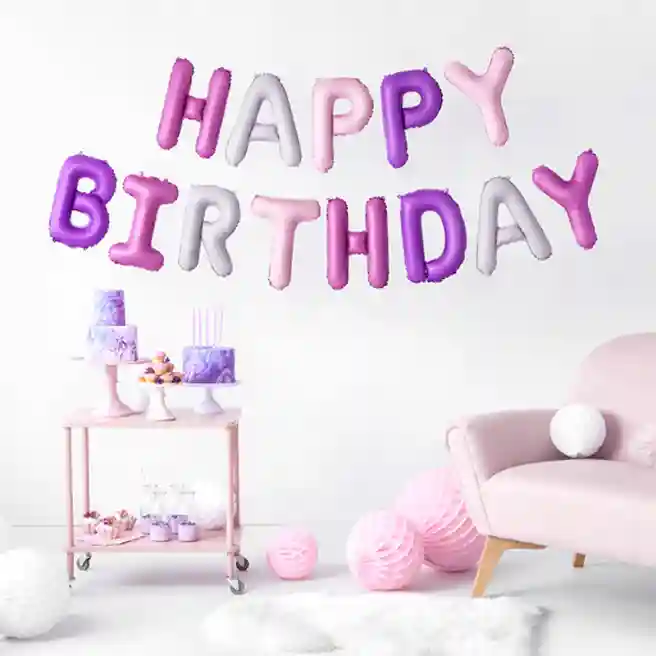 Balon de folie Happy Birthday, Multicolor, AIR