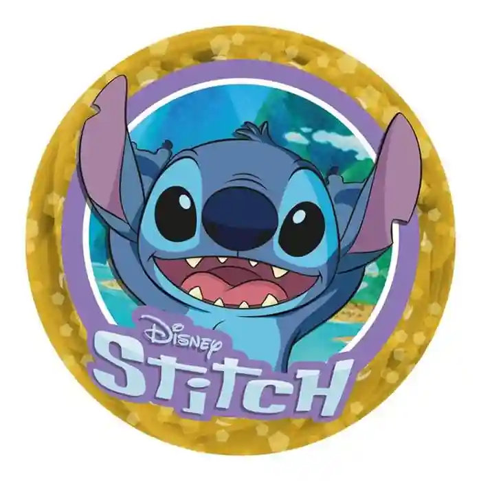 Попрыгунчик с глитером Stitch, 10 см, код 61907