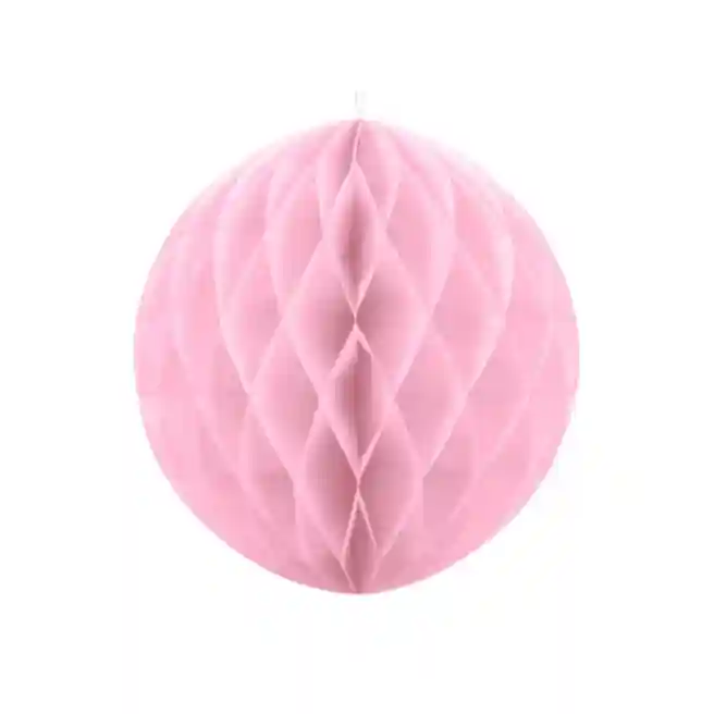 Decoratiune de hartie Sfera,roz pal, 20 cm