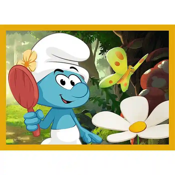 Пазлы  "4в1" - Life in the Smurf Village / The Smurfs, код 61933