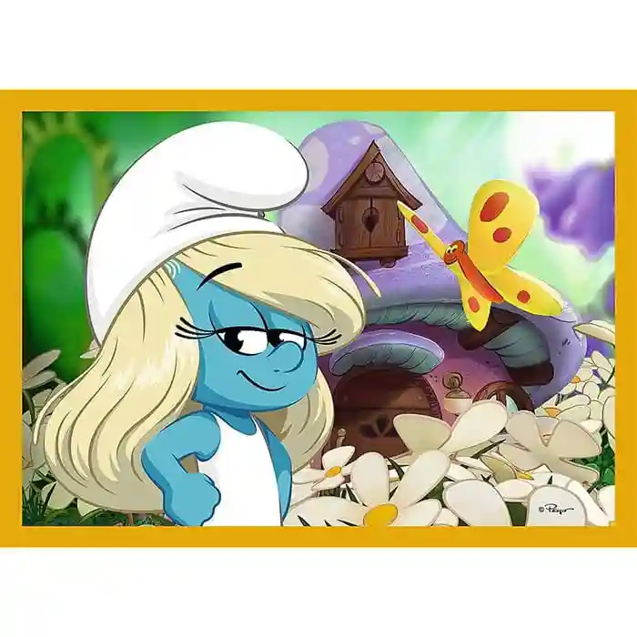Пазлы  "4в1" - Life in the Smurf Village / The Smurfs, код 61933