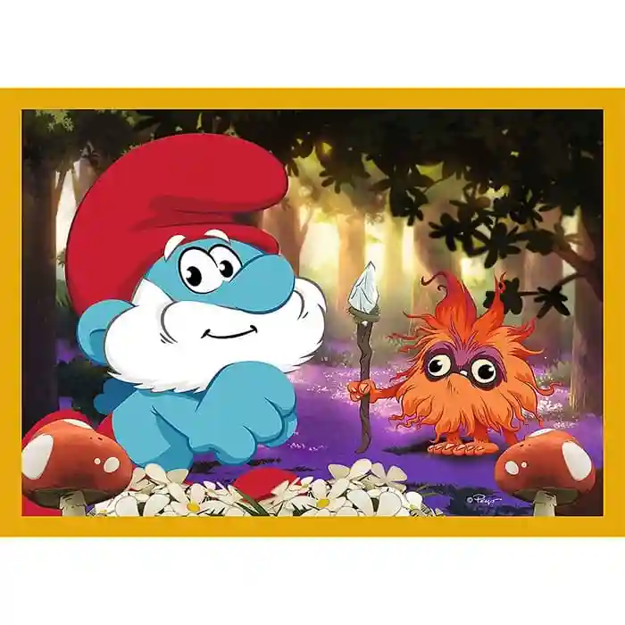 Пазлы  "4в1" - Life in the Smurf Village / The Smurfs, код 61933