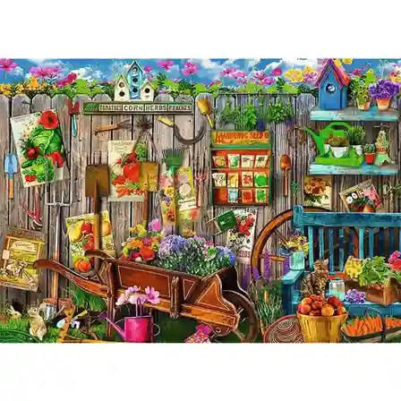 Puzzle "2x500" - Lucrul în grădină, cod 61937