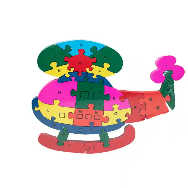 Puzzle din lemn "Elicopter", cod 171001
