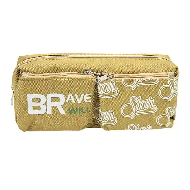 Пенал школьный Brave хаки