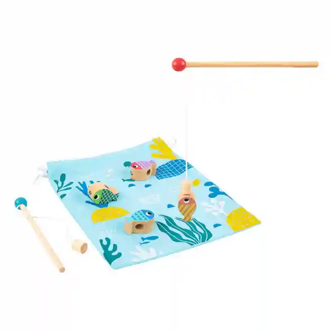 Set multifuncțional pentru pescuit din lemn, cod 57388