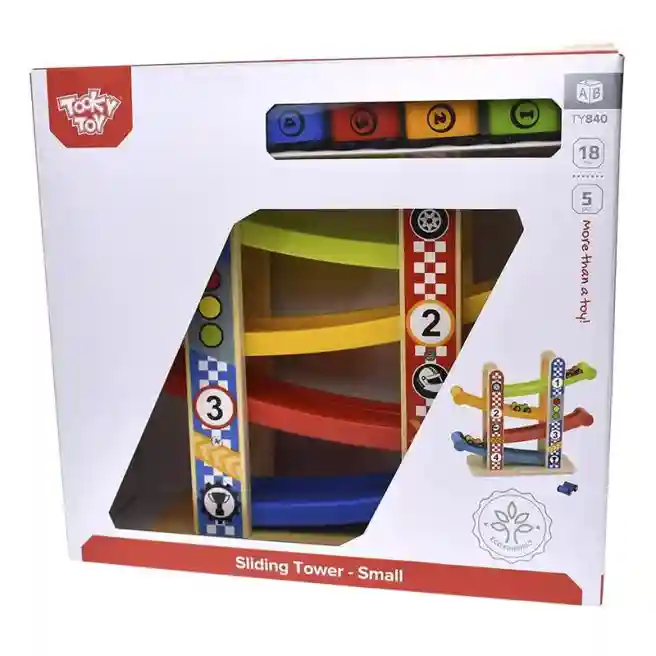 Traseu mini din lemn cu mașinuțe, cod 57391