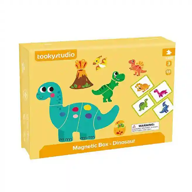TK Magnetic Box Dinozauri în pădure, cod 58755