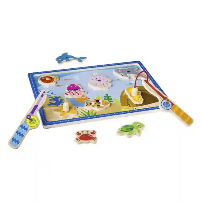Set de joacă pentru pescuit din lemn, cod 57305