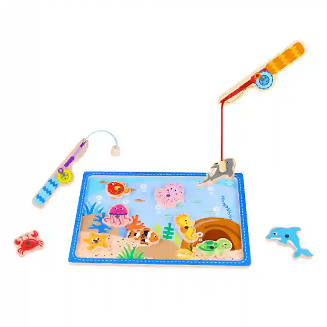 Set de joacă pentru pescuit din lemn, cod 57305