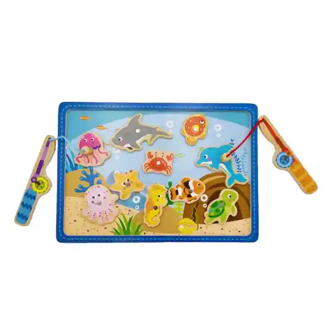 Set de joacă pentru pescuit din lemn, cod 57305