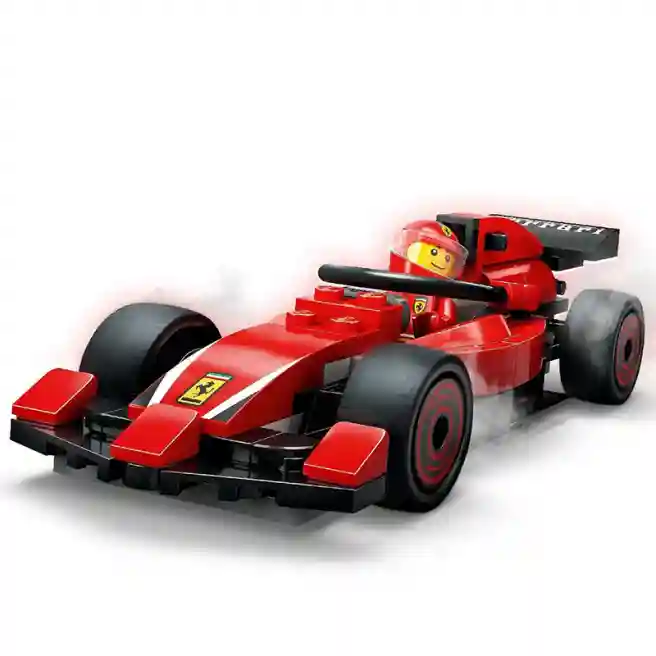 Constructor LEGO City F1 Pit Stop și echipa Pit Stop cu mașina Ferrari, art. 60443
