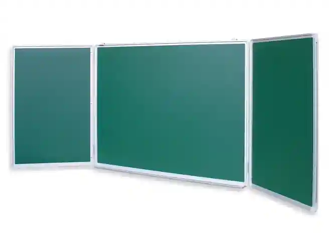 Tabla magnet/creta cu 3 compartimente, 100x400 cm, rama din aluminiu