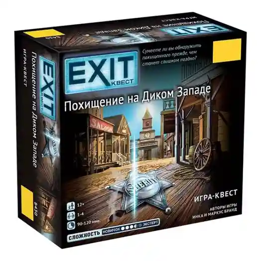 ZVD Настольная игра Exit Квест. Похищение на Диком Западе, 8430