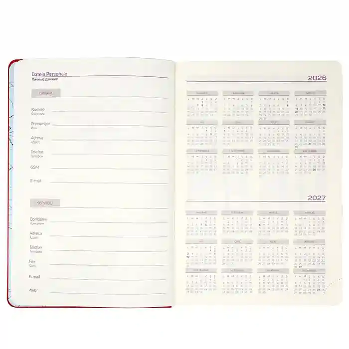 Ежедневник А5 2026 год IDEE Standart "Cherry Red"