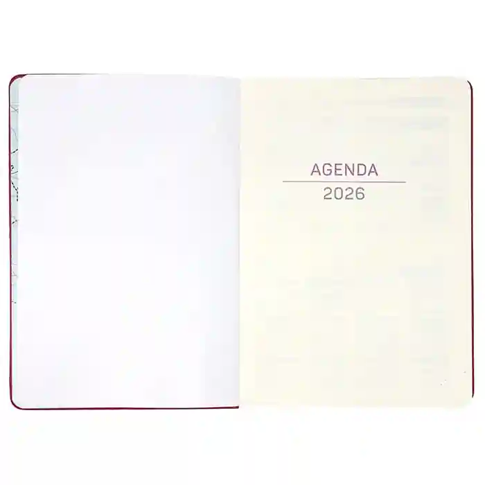 Ежедневник А5 2026 год  IDEE Standart "Deep Burgundy"