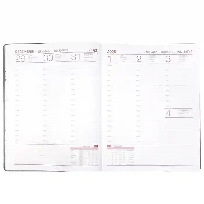 Еженедельник A4 2026 IDEE Standart "Glossy Black"