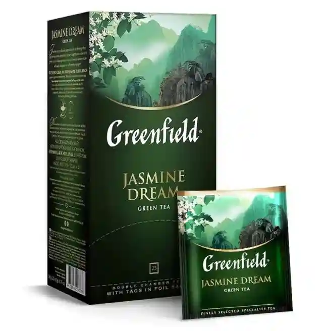 Ceai GREENFIELD "Jasmine Dream", verde, 25 pachetele