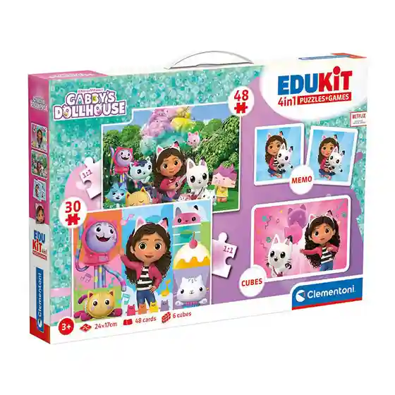 CL Set de jocuri GABBYS DOLLHOUSE EDUKIT 4IN1 (18319)