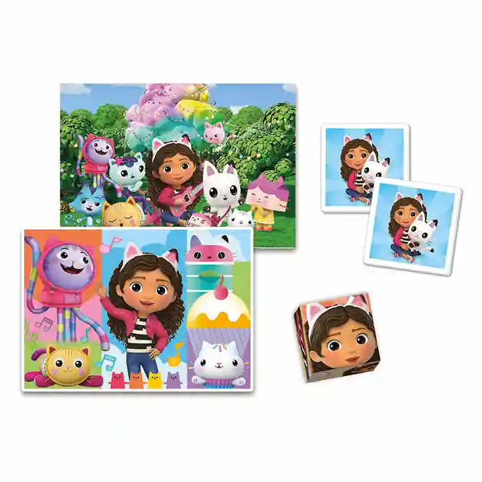 CL Set de jocuri GABBYS DOLLHOUSE EDUKIT 4IN1 (18319)