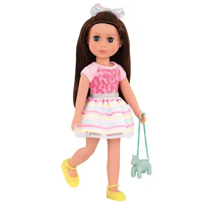 Set îmbrăcăminte Glitter Girls 35 cm Rochie în dungi, cod 61755