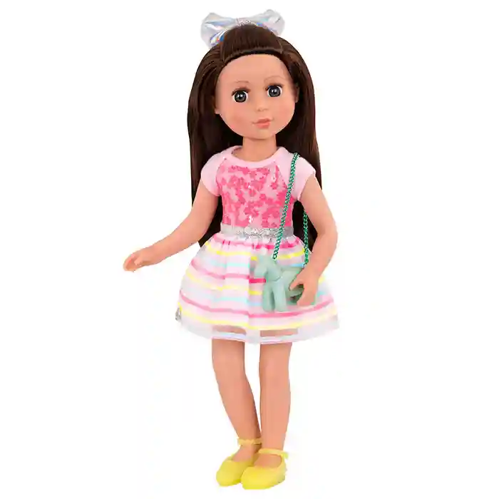 Set îmbrăcăminte Glitter Girls 35 cm Rochie în dungi, cod 61755