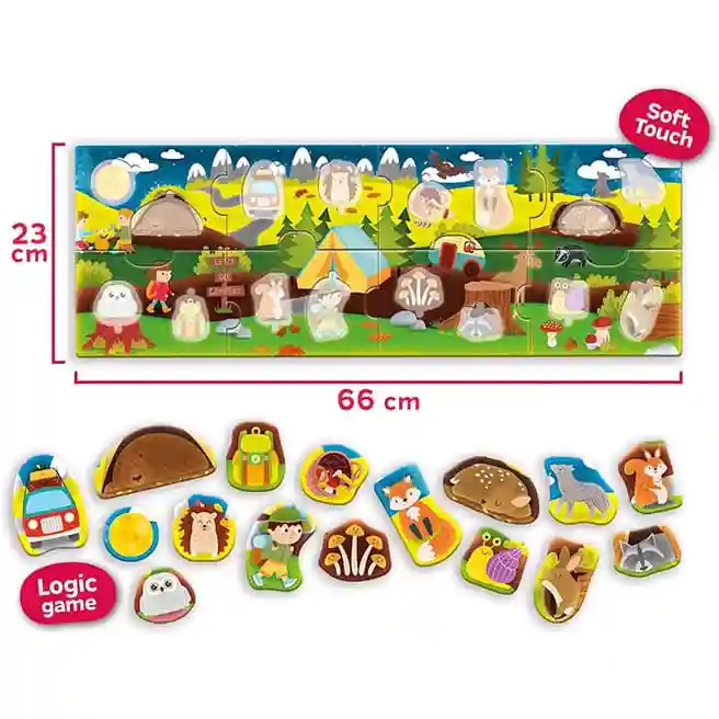 Set de puzzle panoramic Pădure, cod 61994