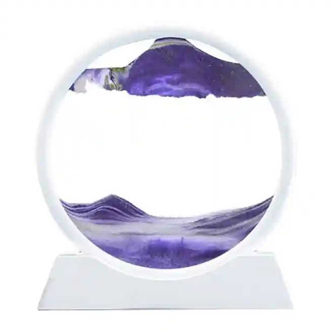 Cadru 3d cu nisip în mișcare, 26х27х4,5 cm, culoare mov