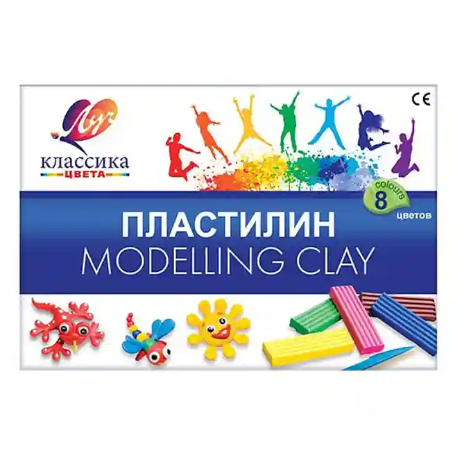 Пластилин 8 цветов 160 гр. "Классика"