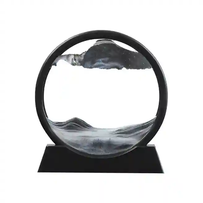 Cadru 3d cu nisip în mișcare, 15х16х3,5 cm, culoare neagră