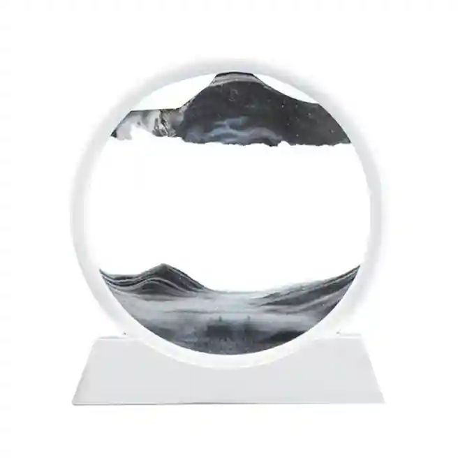 Cadru 3d cu nisip în mișcare, 18х19х4 cm, neagră