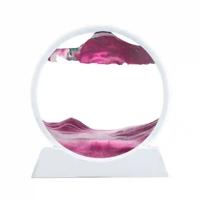 Cadru 3d cu nisip în mișcare, 18х19х4 cm, cul. roz